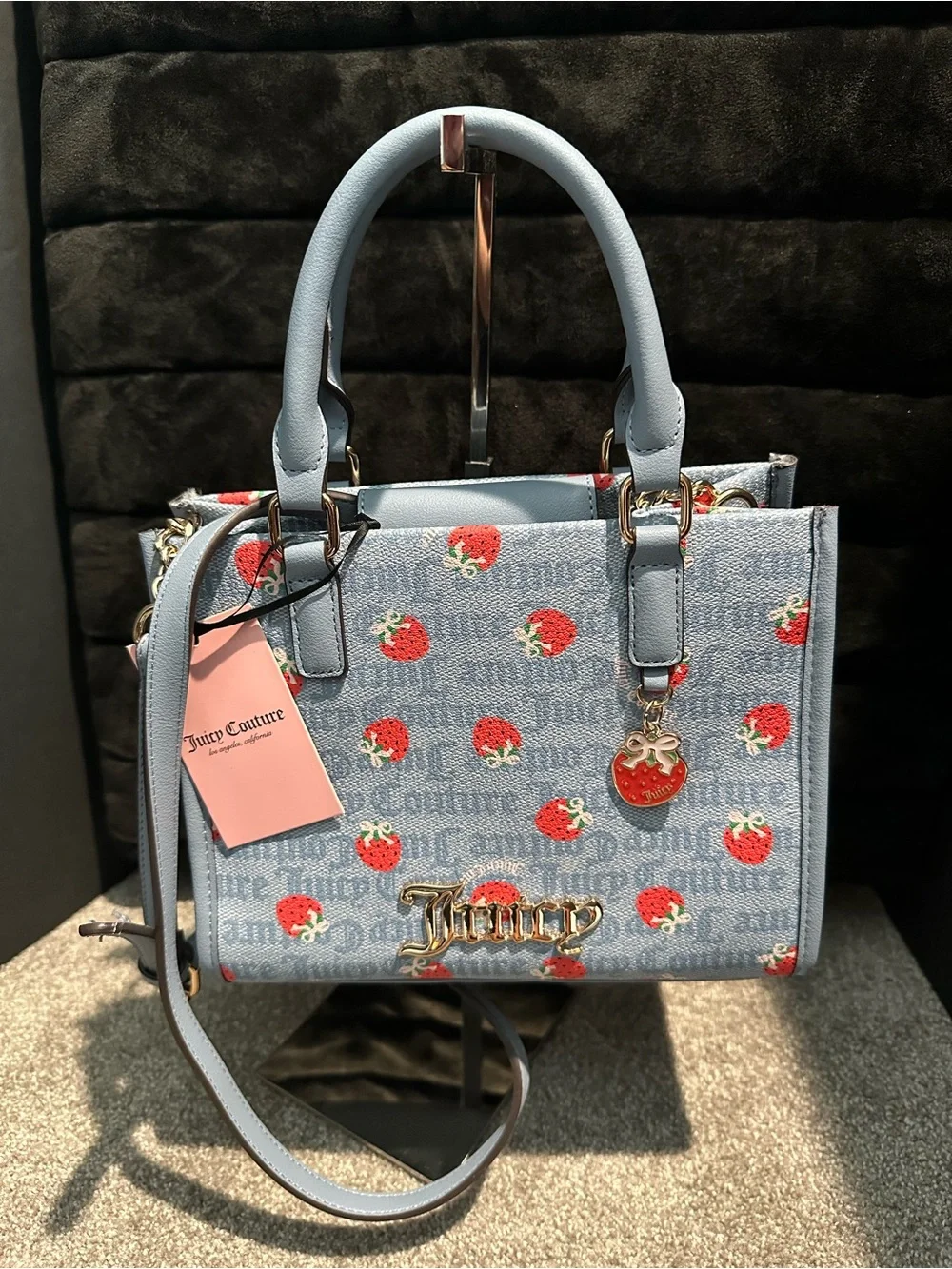 Juicy Couture Berry Sweet Mini Crossbody Bag with matching Card Case